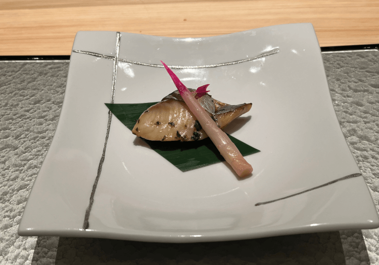 鰆(山口産)の木の芽醤油焼き＠鮨まつもと 渋谷