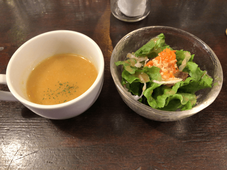 スープとサラダ＠ビストロ ローブン 三田