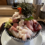 御茶ノ水「江戸富士」富士山のようなデカ盛り海鮮丼！は味も最高！行列の様子も詳細に報告