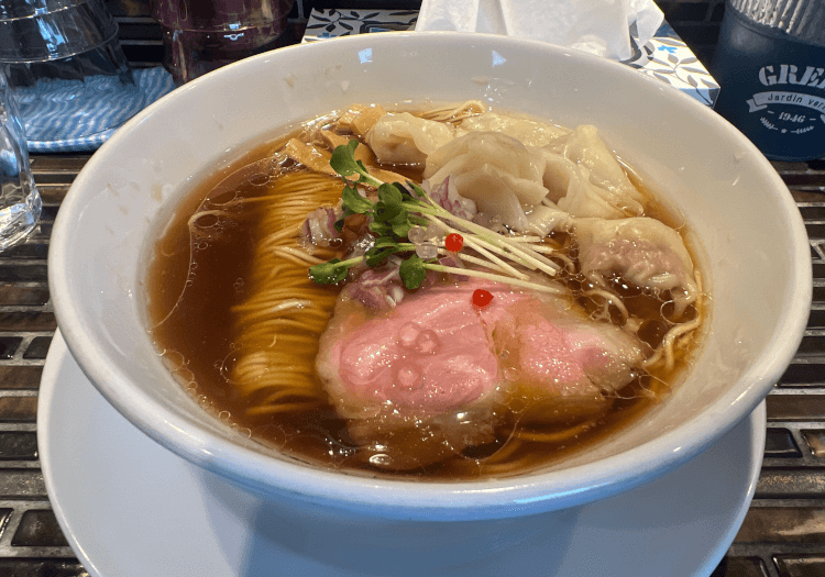 中華そば+肉ワンタン＠noodles kitchen GUNNERS 新丸子