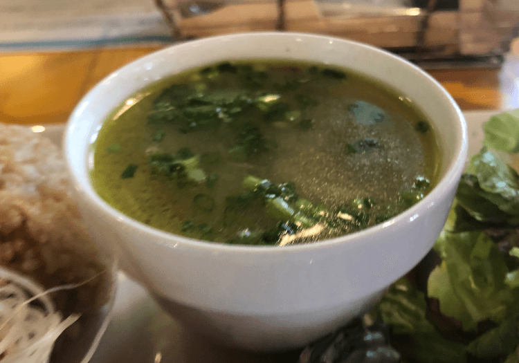 きのことゴボウと豆のスープ＠キックバックカフェ 仙川