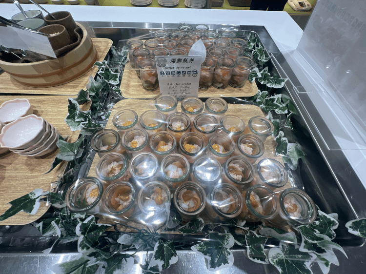 ラ・ジェント・ステイ函館駅前の海鮮瓶丼の朝食