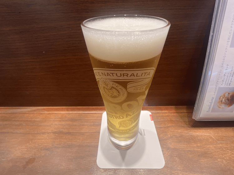 ペローニの生ビール＠東京パニーノ アルマフレスカ
