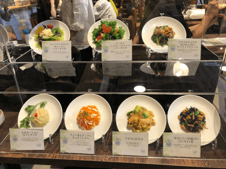 コールドデリの食品サンプル＠Plant Based Tokyo 新宿