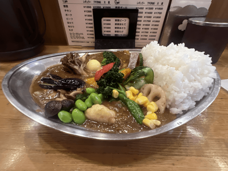 野菜チキン＠カレーの店プーさん 武蔵小金井