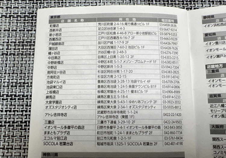 トリドールホールディングス 株主優待券が使える店 東京都の「ヘアカラー専門店fufu」